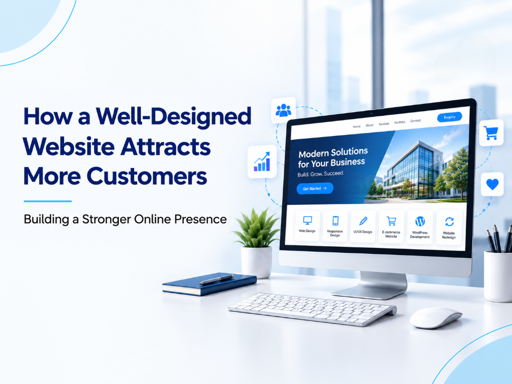 How a well-designed website helps businesses attract more customers through an engaging online presence